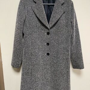 Jones New York Black and White Herringbone Blazer